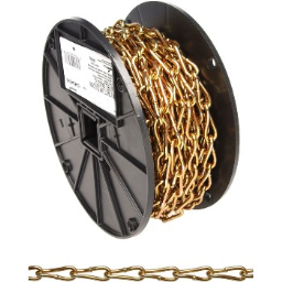 Apex/Cooper Tool  T0723167 Twist Link Coil Chain, Brass Glo Finish  ~ #3 x 50 Ft