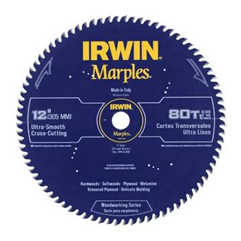 Irwin 1807384 Woodworking Saw Blade ~ 12&quot; 80T