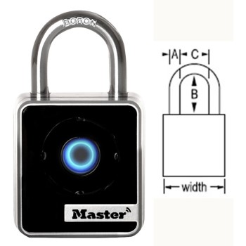 MasterLock 4400D Masterlock Indoor Bluetooth Smart Padlock