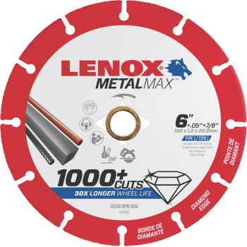 Lenox 1972923 Metalmax Cutoff Wheel ~ 6&quot; x 7/8&quot;