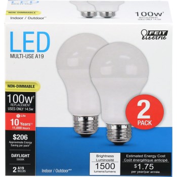 Feit Electric  A1600/850/10KLED/2 Led Bulb