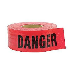 CH Hanson 16031 Danger Barrier Tape, 5 mil ~ 3" x 500 ft