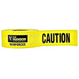 CH Hanson 16030 Caution Barrier Tape ~ 3" x 500 Ft x 5 Mil