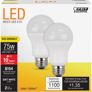 Feit Electric  A1100/850/10KLED/2 Led Bulb