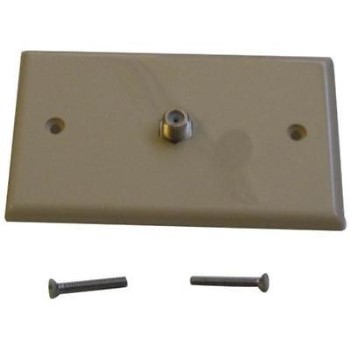 Black Point Prods BV-029 IVORY Coax Wall Plate