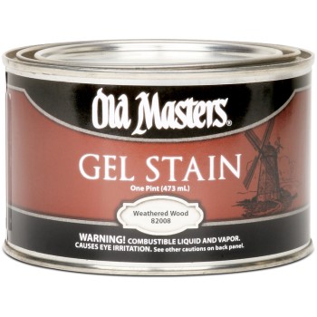 Old Masters 82008 Gel Stain, Weathered Wood ~ Pint