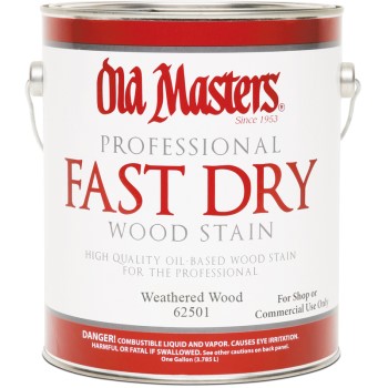 Old Masters 62501 Fast Dry Wood Stain,  Weathered Wood ~ Gallon