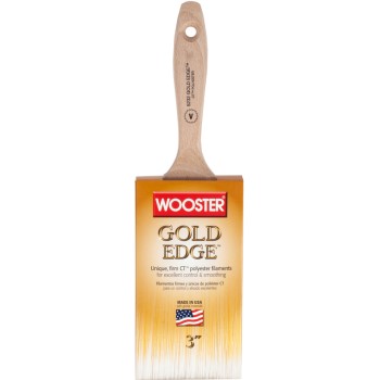 Wooster  0052320030 Gold Edge Varnish Brush, 3&quot;x 2-15/16&quot;