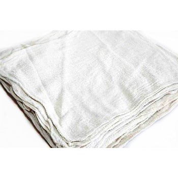 Reclaimed Textiles Co  500-6PK White Shop &amp; Paint Towels, White ~ 13&quot; x 14&quot;