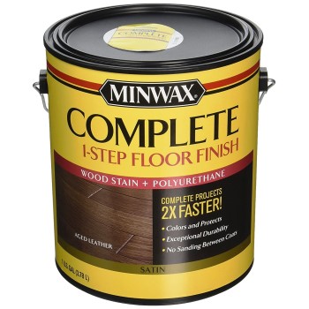 Minwax 672050000 Minwax Complete One-Step Satin Floor Finish, Aged Leather  ~ Gallon