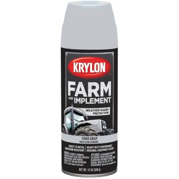Krylon K01942000 Farm &amp; Implement Spray Paint,  Ford Gray  ~ 12 oz Aerosol