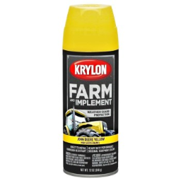 Krylon K01934000 Farm & Implement Spray Paint, John Deere Yellow ~ 12 oz Aerosol