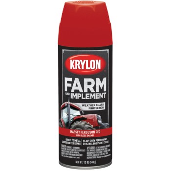 Krylon K01939000 Farm &amp; Implement Spray Paint,  Massey Ferguson Red  ~ 12 oz  Aerosol