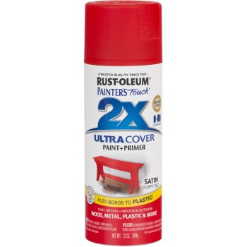 Rust-Oleum 277994 Painters Touch Spray Paint, Poppy Red