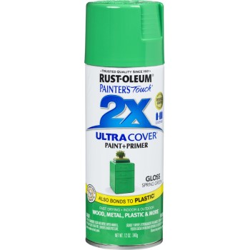 Rust-Oleum 314751 Painters Touch Spray Paint, Spring Green 2x