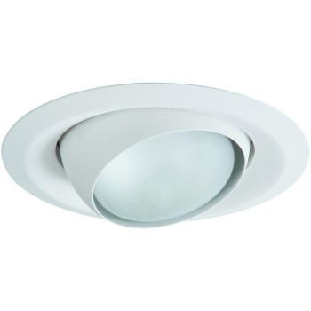 Cooper Lighting/Regent RE-6130WH Recessed Light Adjustable Eyeball Trim, White ~ 6&quot;