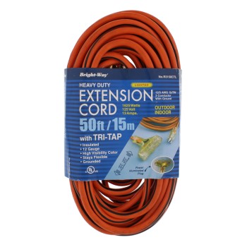 World &amp; Main/Cranbury  150194 Lighted End Tri-Tap Cord ~ 50ft 2/3