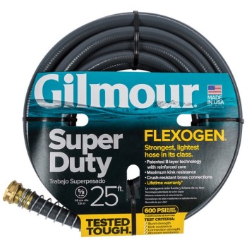 Fiskars/Gilmour  874251-1001 Flexogen Super Duty Hose ~ 5/8&quot; x 25 Ft