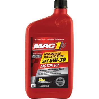 Warren Dist MAG64835 Synthetic Blend High Mileage Oil, SAE 5W-30 ~ Qt