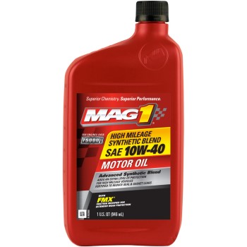 Warren Dist MAG64841 Mag 1 Hugh Mileage Synthetic Blend Oil, SAE 10W-40 ~ Qt