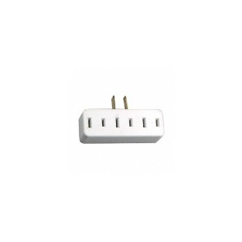 Leviton 002-00065-00W 002-65-W Wh 3-Outlet Adapter
