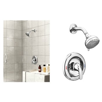 Moen 82604 Adler Posi-Temp Single Handle Shower Faucet ~ Chrome