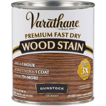 Rust-Oleum 262007 Varathane Premium Fast Dry Interior Wood Stain, Gunstock ~ Quart
