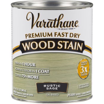 Rust-Oleum 297426 Varathane Fast Dry Interior Wood Stain, Rustic Sage ~ Quart
