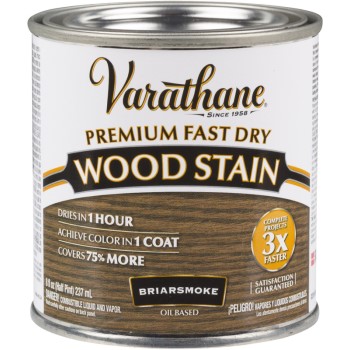Rust-Oleum 307415 Varathane Premium Fast Dry Interior Wood Stain, Briarsmoke ~ Half-Pint