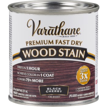Rust-Oleum 262028 Varathane Premium Fast Dry Interior Wood Stain, Black Cherry ~ Half Pint