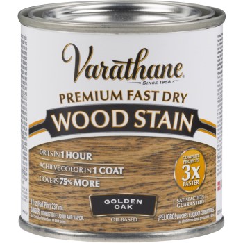 Rust-Oleum 262021 Varathane Premium Fast Dry Interior Wood Stain, Golden Oak  ~ Half Pint