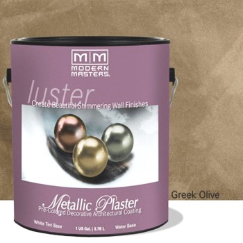 Modern Masters PSMP707GAL Metallic Plaster,  Greek Olive ~ Gallon