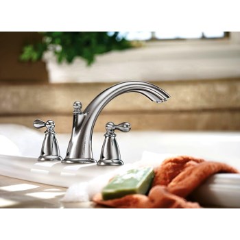 Moen 86440 Caldwell Design 2 Handle High Arc Roman Tub Faucet ~ Chrome Plated Finish