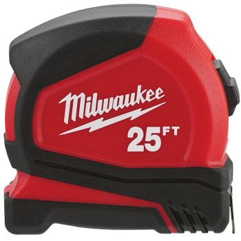 Milwaukee Tool  48-22-6625 Milwaukee Brand Compact Tape Measure ~ 25 Ft