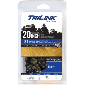 TriLink Saw Chain CL76381TL2 TriLink 0325 Full Chisel Chain Saw Chain ~ 20&quot;