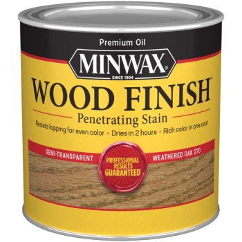 Minwax 227604444 Weathered Oak Wood Stain ~ 1/2 Pint