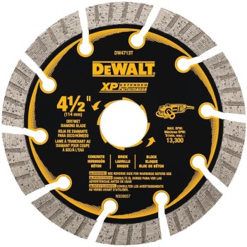 DeWalt DW4713T 4-1/2 Seg Dia Blade