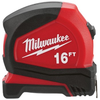 Milwaukee Tool  48-22-6616 Milwaukee Brand Compact Tape Measure ~ 16  Ft