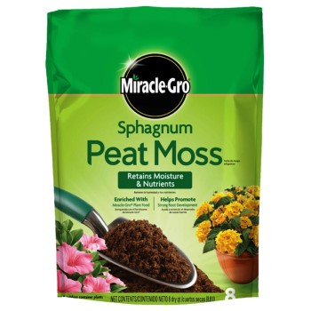 Scott&#39;s Miracle-Gro MR85278430 Sphagnum Peat Moss ~ 8 Qt Bag
