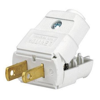 Leviton 036-00101-2WP 036-101-2wp Wh 2-Wire Plug