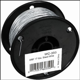 Woodstream WC-350 Zareba Brand Galvanized Steel Wire, 17 Gauge ~ 350 Ft