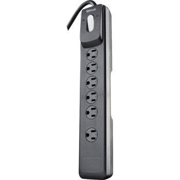 Coleman Cable 41494 Woods Brand 6 Outlet Surge Protector w/4&#39; Cord