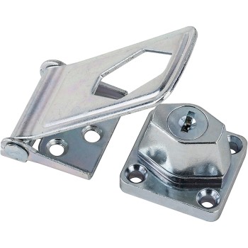 National N102-806 Key-Locking Safety Hasp, Zinc Plated ~ 3 1/2&quot;