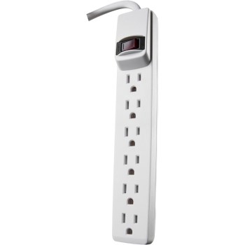 Coleman Cable 41436 Woods Brand 6 Outlet Powerstrip