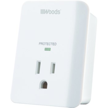 Coleman Cable 41008 Woods Brand 1 Outlet Appliance Surge Protector
