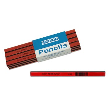 Dixon/Prang/Ticonderoga 19973 Carpenter&#39;s Pencils,  Hard Lead ~ 7&quot;
