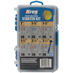 Kreg Tool  SK04 Assorted Pocket-Hole Screw Starter Kit ~ 260 Pieces