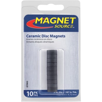 Master Magnetics 07002 .5 Ceramic Disc Magnets