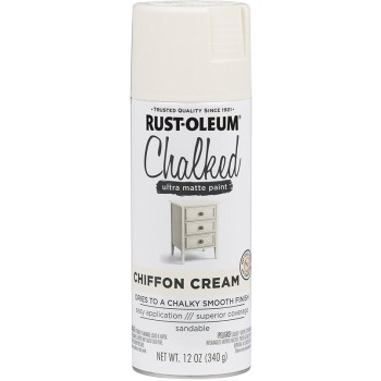 Rust-Oleum 302596 Chalked Ultra Matte Spray Paint ~ Chiffon Cream