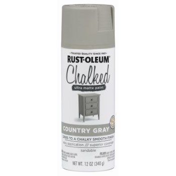 Rust-Oleum 302593 Chalked Spray Paint ~ Country Gray